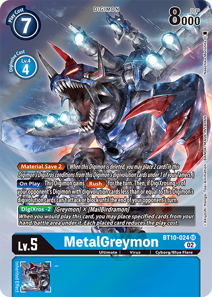 MetalGreymon BT10-024 (Alternate Art)