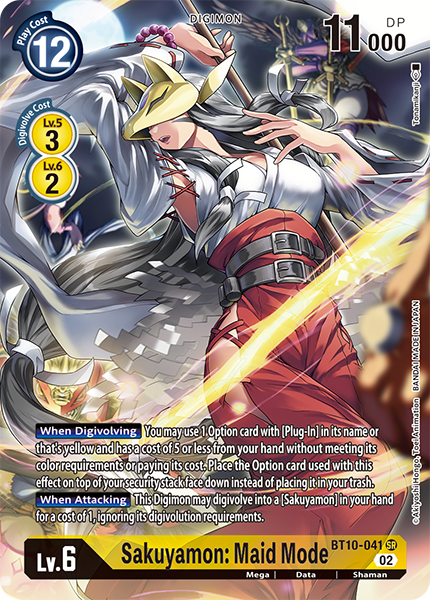 Sakuyamon: Maid Mode BT10-041 (Alternate Art)