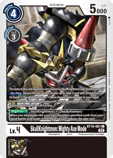 SkullKnightmon: Mighty Axe Mode BT10-061