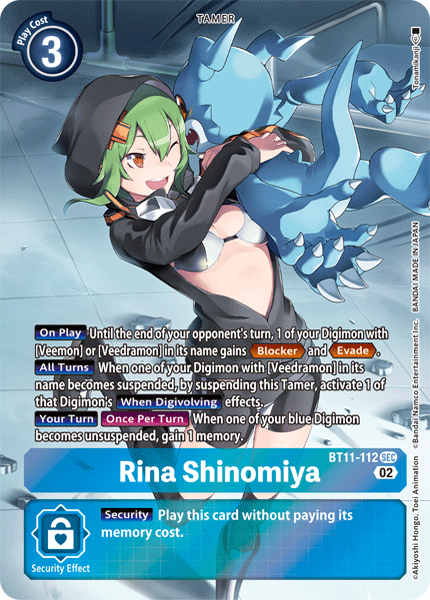 Rina Shinomiya BT11-112 (Alternate Art)