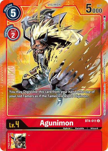 Agunimon BT4-011 (Alternate Art)