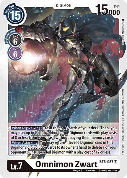 Omnimon Zwart BT5-087