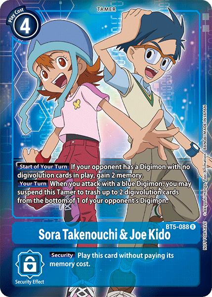 Sora Takenouchi & Joe Kido BT5-088 (Alternate Art)