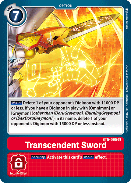 Transcendent Sword BT5-095
