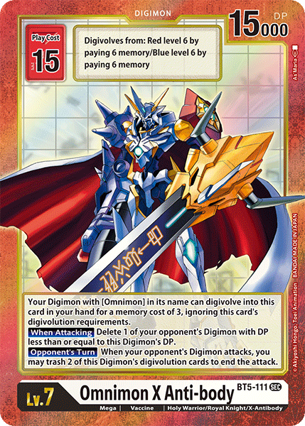 Omnimon X Anti-body BT5-111 (Alternate Art)