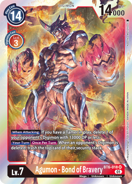 Agumon - Bond of Bravery BT6-018