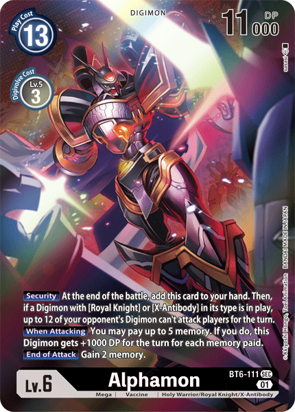 Alphamon BT6-111-A