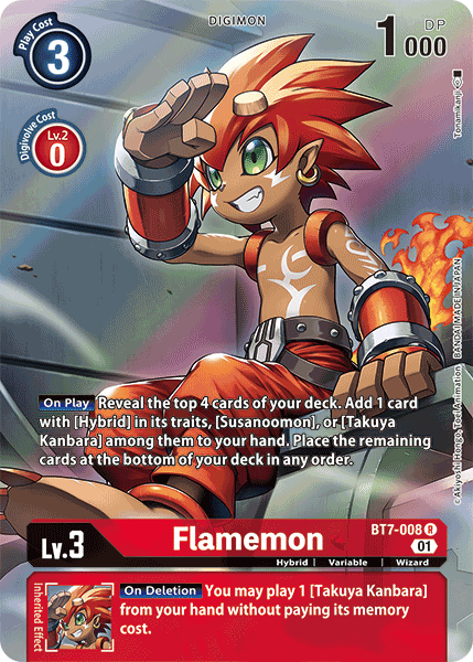 Flamemon BT7-008 (Alternate Art)
