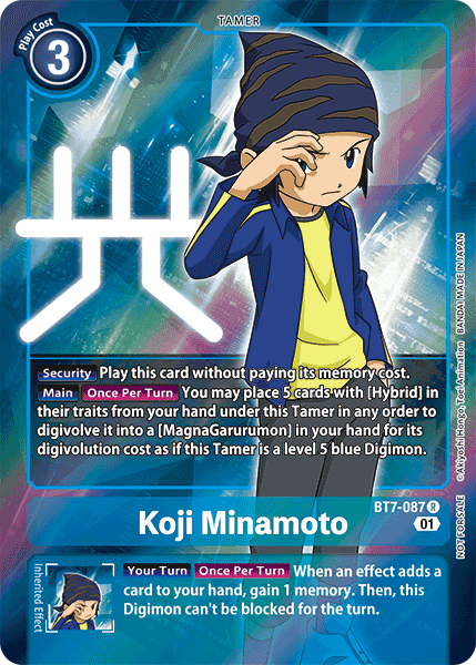 Koji Minamoto BT7-087 (Alternate Art)