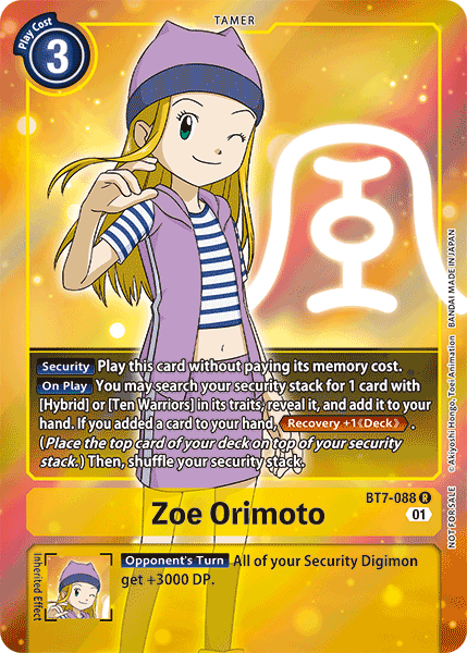 Zoe Orimoto BT7-088 (Alternate Art)