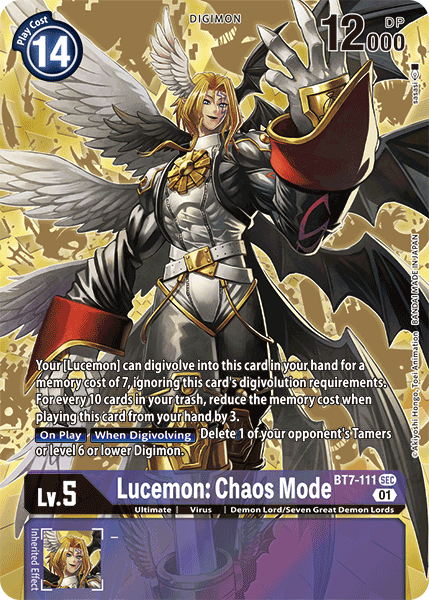 Lucemon: Chaos Mode BT7-111 (Alternate Art)