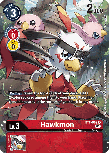 Hawkmon BT8-009 (Alternate Art)