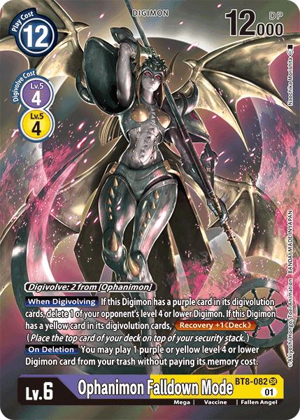 Ophanimon Falldown Mode BT8-082 (Alternate Art)