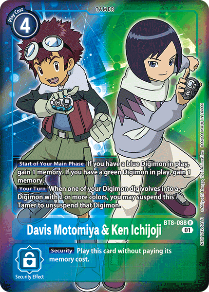 Davis Motomiya & Ken Ichijoji BT8-088 (Alternate Art)