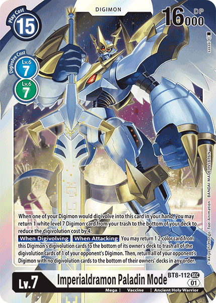 Imperialdramon Paladin Mode BT8-112