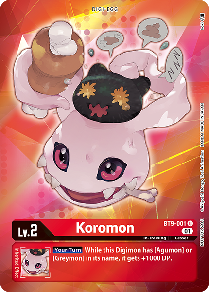 Koromon BT9-001 (Alternate Art)