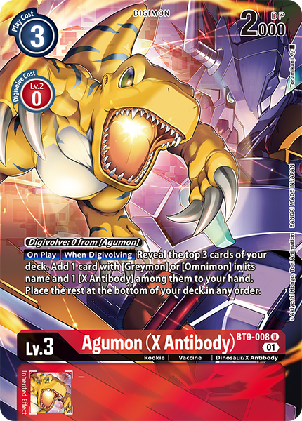 Agumon (X Antibody) BT9-008 (Alternate Art)