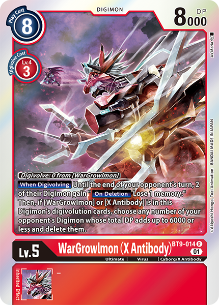 WarGrowlmon (X Antibody) BT9-014