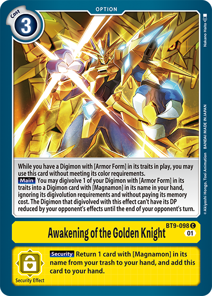 Awakening of the Golden Knight BT9-098