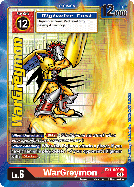 WarGreymon EX1-009 (Alternate Art)