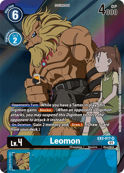 Leomon EX2-017 (Alternate Art)