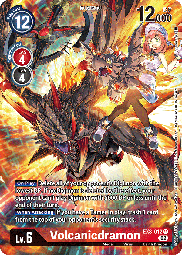 Volcanicdramon EX3-012 (Alternate Art)