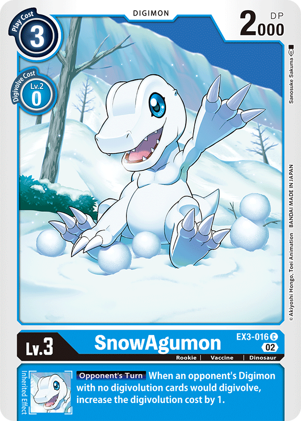 SnowAgumon EX3-016