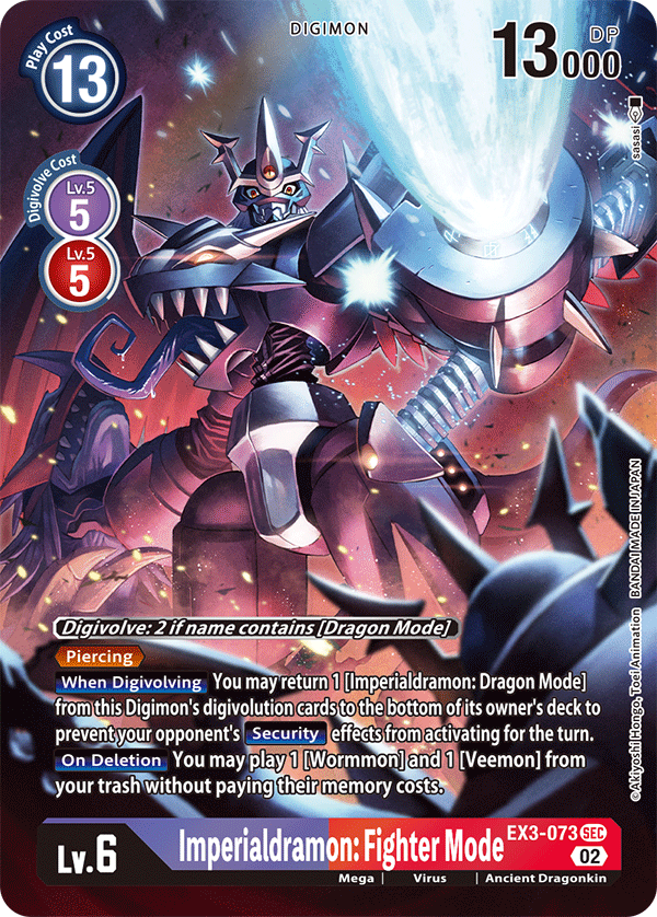 Imperialdramon: Fighter Mode EX3-073 (Alternate Art)
