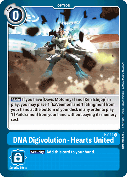 DNA Digivolution - Hearts United P-022 (Special Release Memorial)