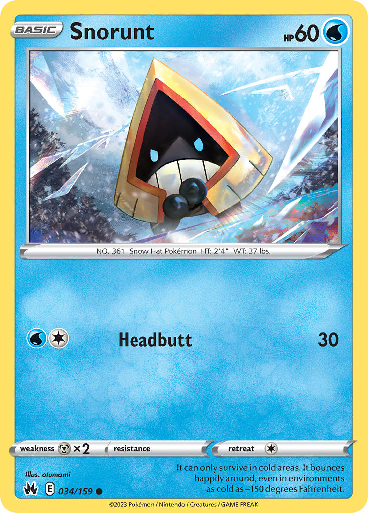 Snorunt | Crown Zenith 034/159