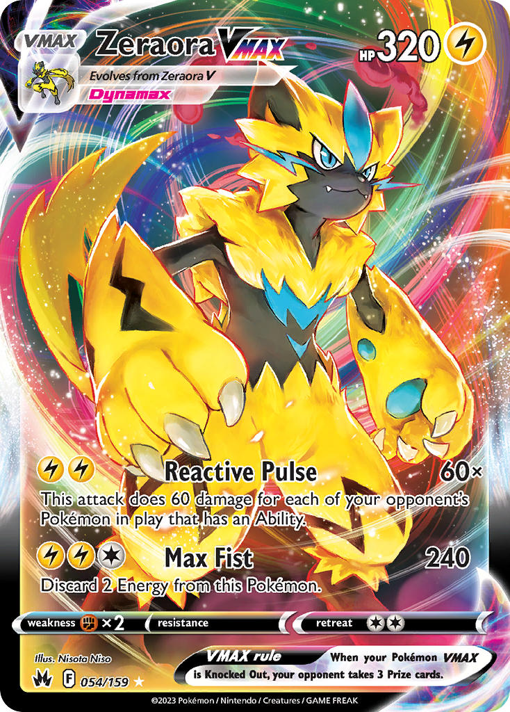 Zeraora VMax | Crown Zenith 054/159