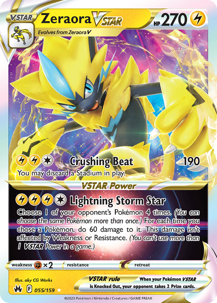 Zeraora VStar | Crown Zenith 055/159