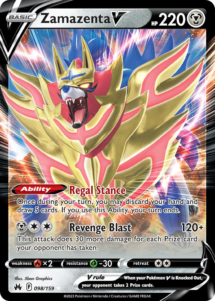 Zamazenta V | Crown Zenith 098/159