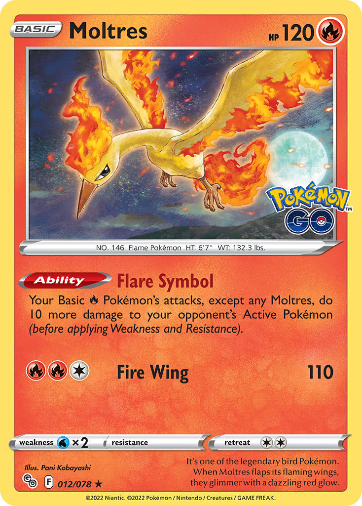 Moltres | Pokemon Go 012/078