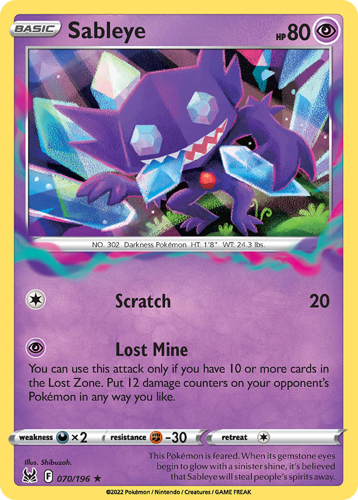 Sableye | Lost Origin 070/196