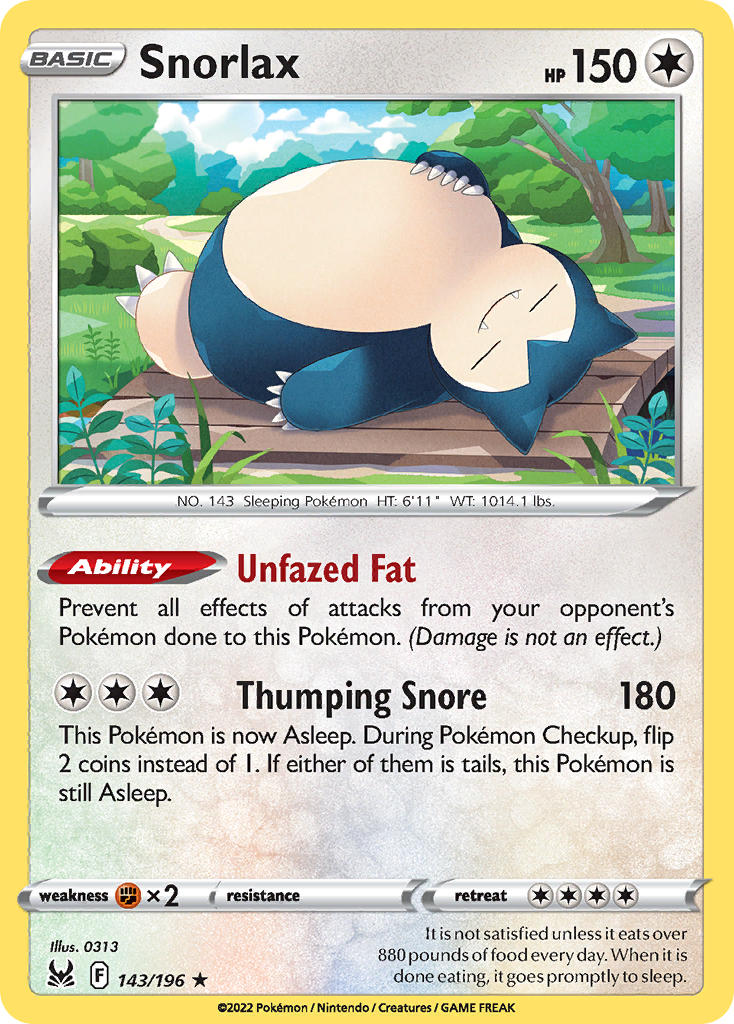 Snorlax | Lost Origin 143/196