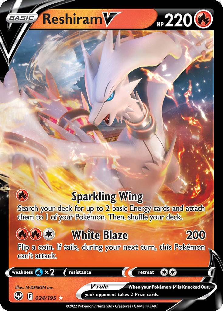 Reshiram V | Silver Tempest 024/195
