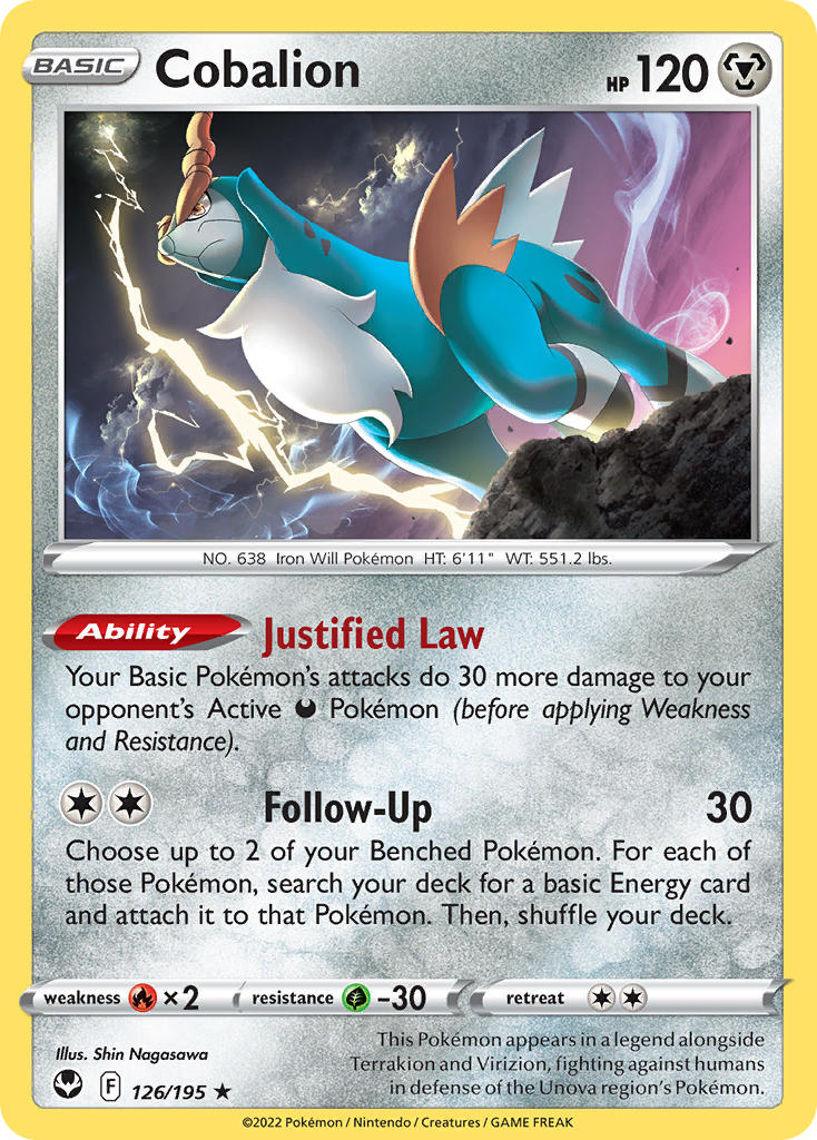 Cobalion | Silver Tempest 126/195