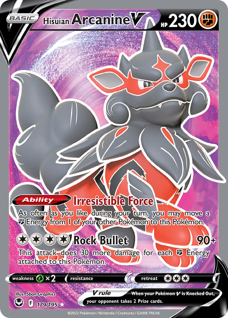 Hisuain Arcanine V | Silver Tempest 179/195