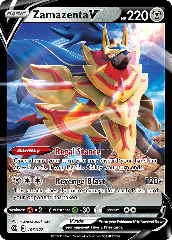 Zamazenta V | Brilliant Stars 105/172