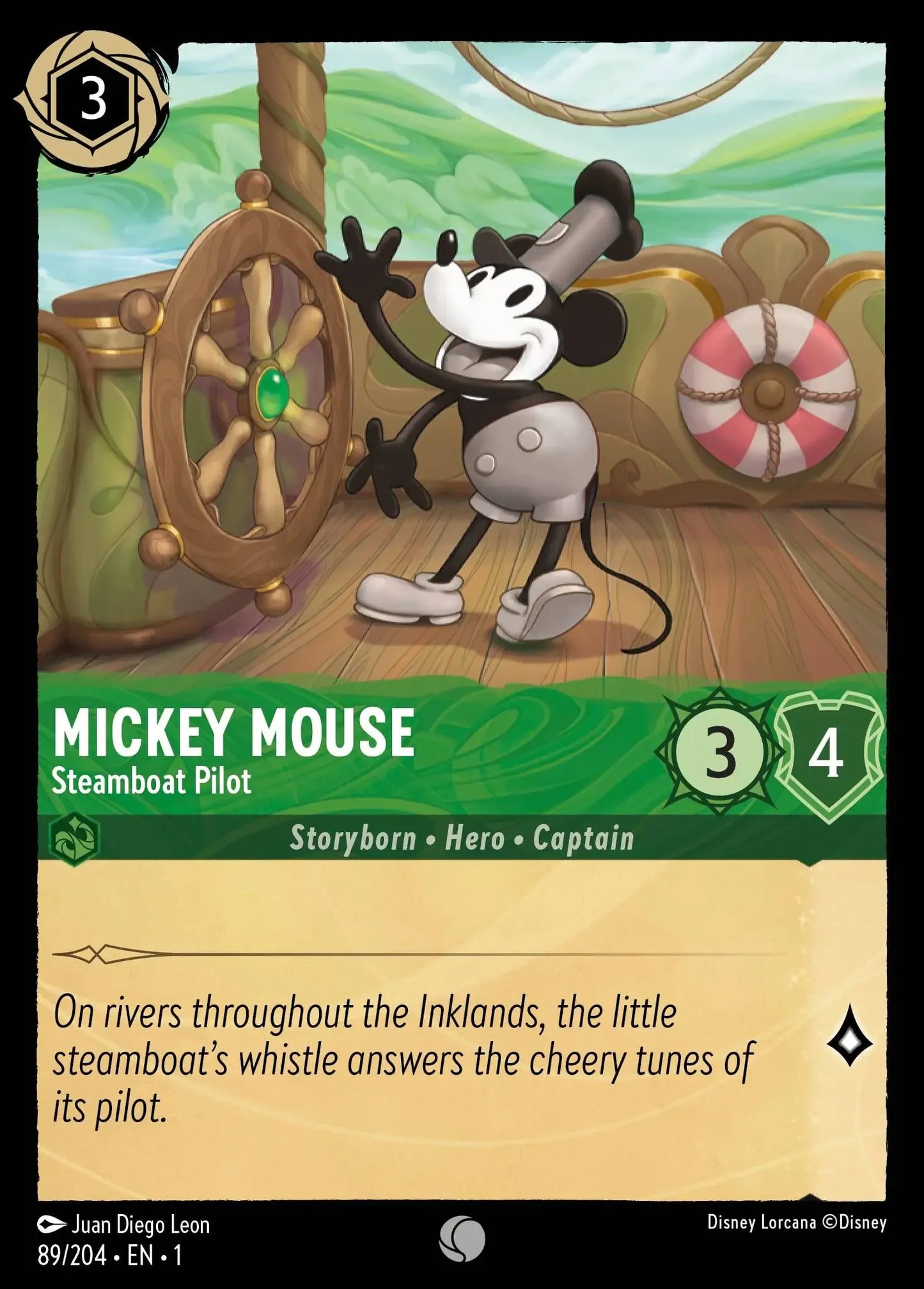 Mickey Mouse - Steamboat Pilot 89/204