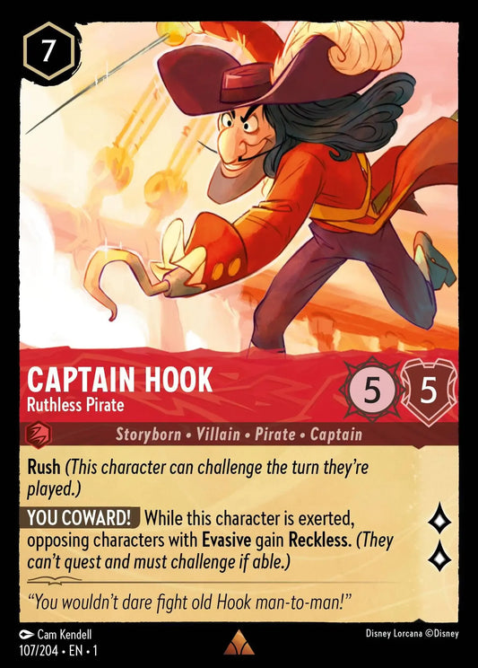 Captain Hook - Ruthless Pirate 107/204