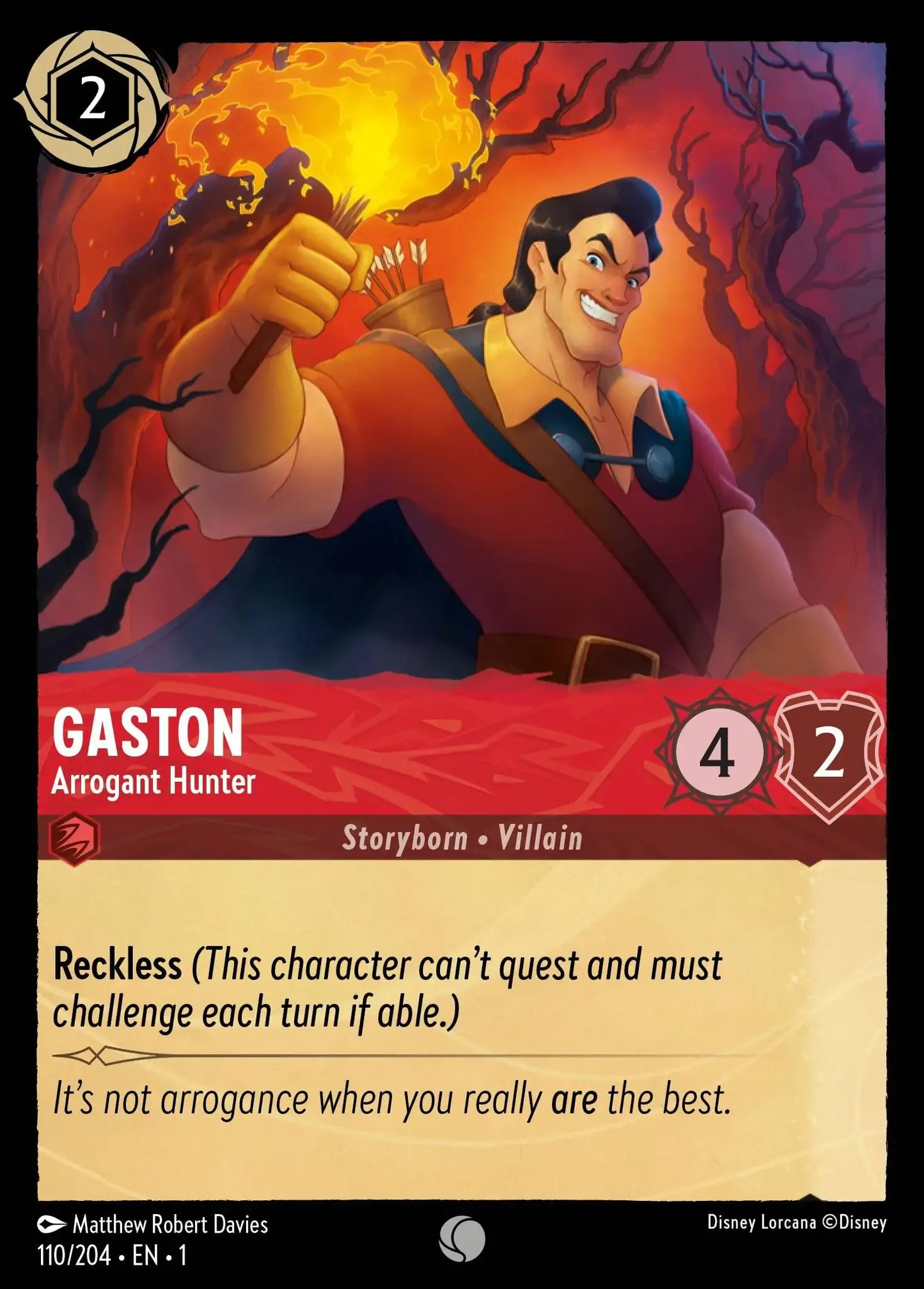 Gaston - Arrogant Hunter 110/204