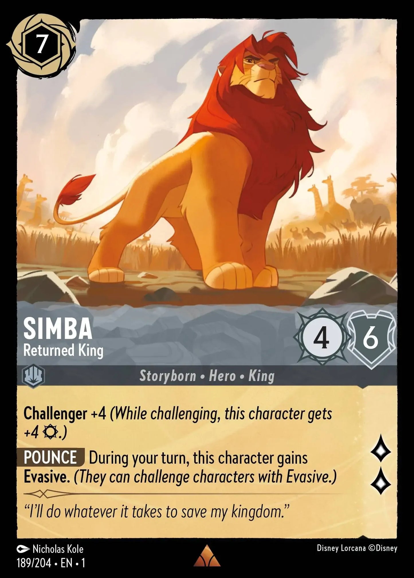 Simba - Returned King 189/204