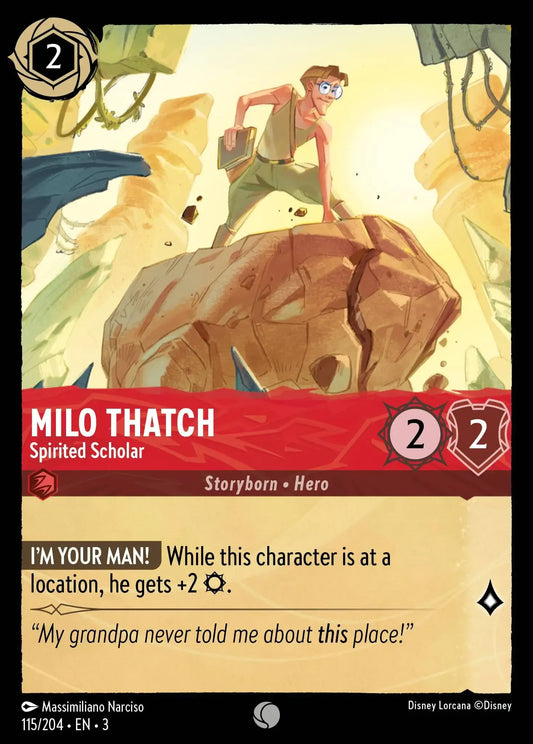 Milo Thatch - Spirited Scholar 115/204