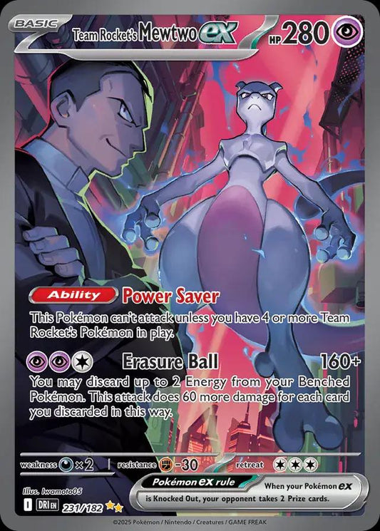 Team Rocket's Mewtwo EX | Destined Rivals 231/182