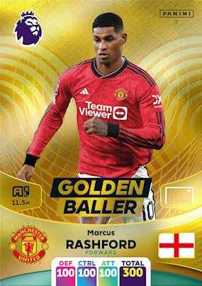 Rashford (Manchester United - Golden Baller) - Adrenalyn XL 2024