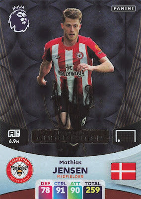 Mathias Jensen (Brentford - Limited Edition Printed Signature) - Adrenalyn XL 2024