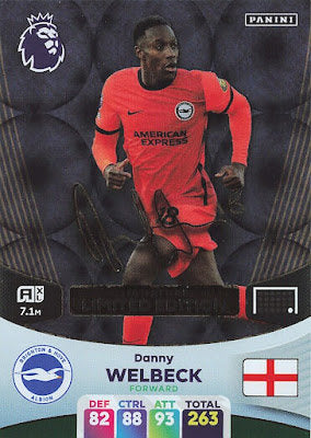 Danny Welbeck (Brighton & Hove Albion - Limited Edition Printed Signature) - Adrenalyn XL 2024
