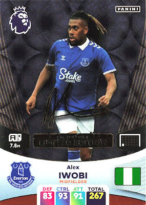 Alex Iwobi (Everton - Limited Edition Printed Signature) - Adrenalyn XL 2024